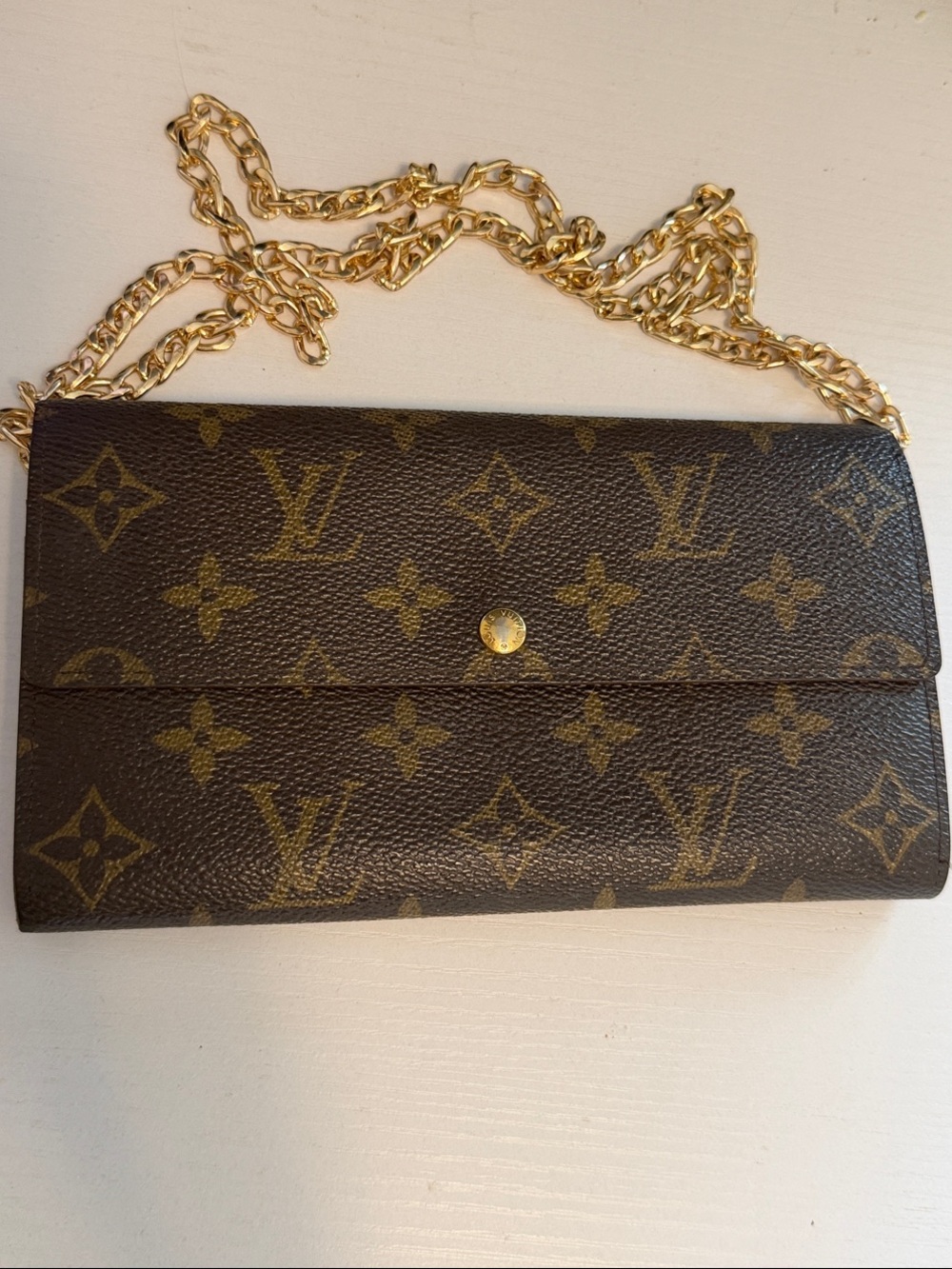 Louis Vuitton Monogram Canvas Sarah Long Wallet - Brown/Gold